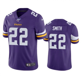 Men's Minnesota Vikings #22 Harrison Smith Purple 2019 100th Season Vapor Untouchable Limited Stitched NFL Jersey Men's Minnesota Vikings #22 Harrison Smith Purple 2019 100th Season Vapor Untouchable Limited Stitched NFL Jersey
