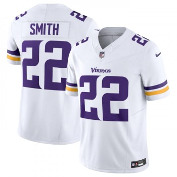 Men's Minnesota Vikings #22 Harrison Smith White 2023 F.U.S.E. Vapor Untouchable Stitched Jersey Men's Minnesota Vikings #22 Harrison Smith White 2023 F.U.S.E. Vapor Untouchable Stitched Jersey