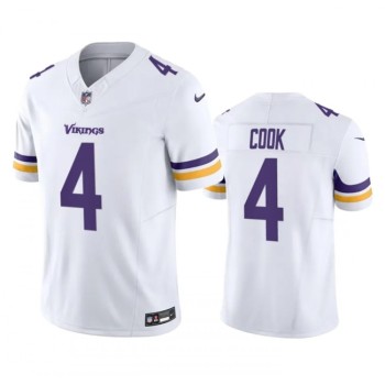 Men's Minnesota Vikings #4 Dalvin Cook White 2023 F.U.S.E. Vapor Untouchable Stitched Jersey Men's Minnesota Vikings #4 Dalvin Cook White 2023 F.U.S.E. Vapor Untouchable Stitched Jersey