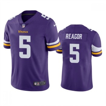 Men's Minnesota Vikings #5 Jalen Reagor Purple Vapor Untouchable Stitched Jersey Men's Minnesota Vikings #5 Jalen Reagor Purple Vapor Untouchable Stitched Jersey