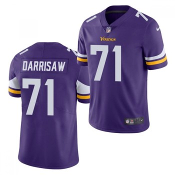 Men's Minnesota Vikings #71 Christian Darrisaw 2021 Purple Vapor Untouchable Limited Stitched Jersey Men's Minnesota Vikings #71 Christian Darrisaw 2021 Purple Vapor Untouchable Limited Stitched Jersey