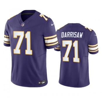 Men's Minnesota Vikings #71 Christian Darrisaw Purple 2023 F.U.S.E. Vapor Untouchable Limited Stitched Jersey Men's Minnesota Vikings #71 Christian Darrisaw Purple 2023 F.U.S.E. Vapor Untouchable Limited Stitched Jersey