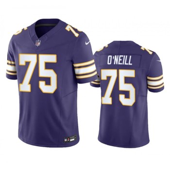 Men's Minnesota Vikings #75 Brian O'Neill Purple 2023 F.U.S.E. Vapor Untouchable Limited Stitched Jersey Men's Minnesota Vikings #75 Brian O'Neill Purple 2023 F.U.S.E. Vapor Untouchable Limited Stitched Jersey