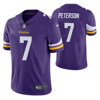 Men's Minnesota Vikings #7 Patrick Peterson Purple Vapor Untouchable Stitched Jersey Men's Minnesota Vikings #7 Patrick Peterson Purple Vapor Untouchable Stitched Jersey