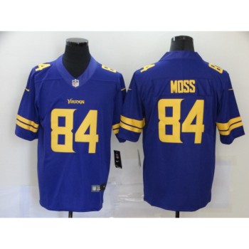 Men's Minnesota Vikings #84 Randy Moss Purple Color Rush Stitched Jersey Men's Minnesota Vikings #84 Randy Moss Purple Color Rush Stitched Jersey