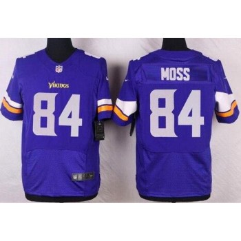 Men's Minnesota Vikings #84 Randy Moss Purple Elite Stitched NFL Jersey Men's Minnesota Vikings #84 Randy Moss Purple Elite Stitched NFL Jersey