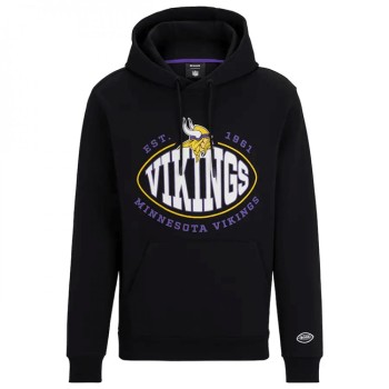 Men's Minnesota Vikings Black BOSS X Touchback Pullover Hoodie Men's Minnesota Vikings Black BOSS X Touchback Pullover Hoodie