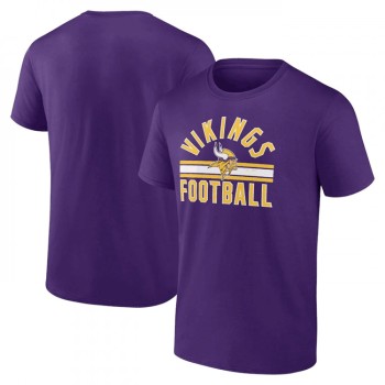 Men's Minnesota Vikings Purple Arch Stripe T-Shirt Men's Minnesota Vikings Purple Arch Stripe T-Shirt