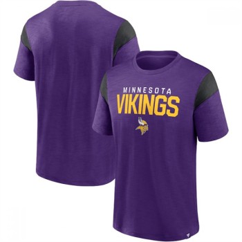 Men's Minnesota Vikings Purple/Black Home Stretch Team T-Shirt Men's Minnesota Vikings Purple/Black Home Stretch Team T-Shirt