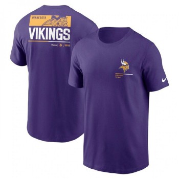 Men's Minnesota Vikings Purple Team Incline T-Shirt Men's Minnesota Vikings Purple Team Incline T-Shirt