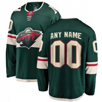 Men's Minnesota Wild Custom Green Stitched Jersey Men's Minnesota Wild Custom Green Stitched Jersey