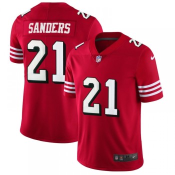 Men's NFL San Francisco 49ers #21 Deion Sanders Red 2018 Rush Vapor Untouchable Limited Stitched NFL Jersey Men's NFL San Francisco 49ers #21 Deion Sanders Red 2018 Rush Vapor Untouchable Limited Stitched NFL Jersey