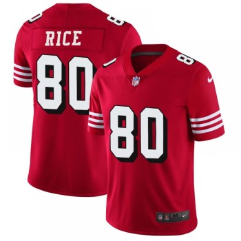 Men's NFL San Francisco 49ers #80 Jerry Rice Red 2018 Rush Vapor Untouchable Limited Stitched NFL Jersey Men's NFL San Francisco 49ers #80 Jerry Rice Red 2018 Rush Vapor Untouchable Limited Stitched NFL Jersey