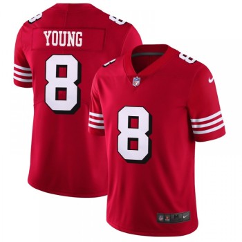 Men's NFL San Francisco 49ers #8 Steve Young Red 2018 Rush Vapor Untouchable Limited Stitched NFL Jersey Men's NFL San Francisco 49ers #8 Steve Young Red 2018 Rush Vapor Untouchable Limited Stitched NFL Jersey