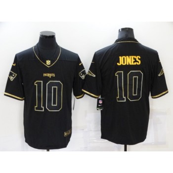 Men's New England Patriots #10 Mac Jones 2021 Black Gold Stitched Jersey Men's New England Patriots #10 Mac Jones 2021 Black Gold Stitched Jersey