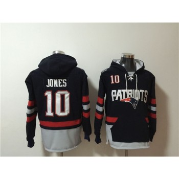 Men's New England Patriots #10 Mac Jones Black Ageless Must-Have Lace-Up Pullover Hoodie Men's New England Patriots #10 Mac Jones Black Ageless Must-Have Lace-Up Pullover Hoodie
