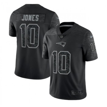 Men's New England Patriots #10 Mac Jones Black Reflective Limited Stitched Football Jersey Men's New England Patriots #10 Mac Jones Black Reflective Limited Stitched Football Jersey