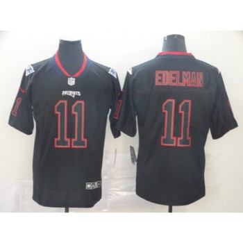 Men's New England Patriots #11 Julian Edelman 2019 Black Lights Out Stitched NFL Jersey Men's New England Patriots #11 Julian Edelman 2019 Black Lights Out Stitched NFL Jersey