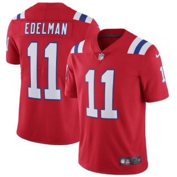 Men's New England Patriots #11 Julian Edelman 2020 Red Vapor Untouchable Limited Stitched NFL Jersey Men's New England Patriots #11 Julian Edelman 2020 Red Vapor Untouchable Limited Stitched NFL Jersey
