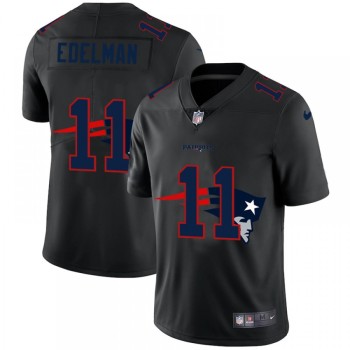 Men's New England Patriots #11 Julian Edelman Black Shadow Logo Limited Stitched Jersey Men's New England Patriots #11 Julian Edelman Black Shadow Logo Limited Stitched Jersey
