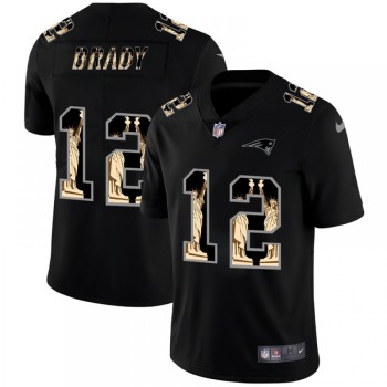 Men's New England Patriots #12 Tom Brady 2019 Black Statue of Liberty Limited Stitched NFL Jersey Men's New England Patriots #12 Tom Brady 2019 Black Statue of Liberty Limited Stitched NFL Jersey