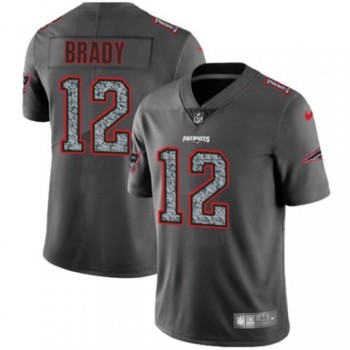 Men's New England Patriots #12 Tom Brady 2019 Gray Fashion Static Limited Stitched NFL Jersey Men's New England Patriots #12 Tom Brady 2019 Gray Fashion Static Limited Stitched NFL Jersey