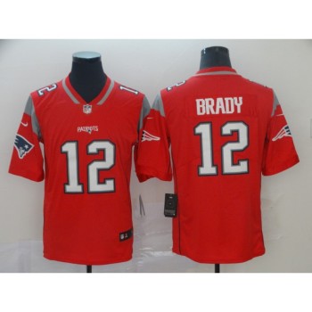 Men's New England Patriots #12 Tom Brady Red Inverted Legend Stitched NFL Jersey Men's New England Patriots #12 Tom Brady Red Inverted Legend Stitched NFL Jersey