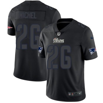 Men's New England Patriots #26 Sony Michel Black 2018 Impact Limited Stitched NFL Jersey Men's New England Patriots #26 Sony Michel Black 2018 Impact Limited Stitched NFL Jersey