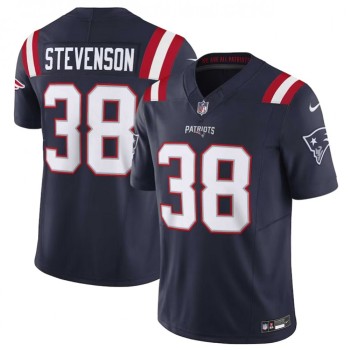 Men's New England Patriots #38 Rhamondre Stevenson Navy 2023 F.U.S.E. Vapor Limited Stitched Football Jersey Men's New England Patriots #38 Rhamondre Stevenson Navy 2023 F.U.S.E. Vapor Limited Stitched Football Jersey