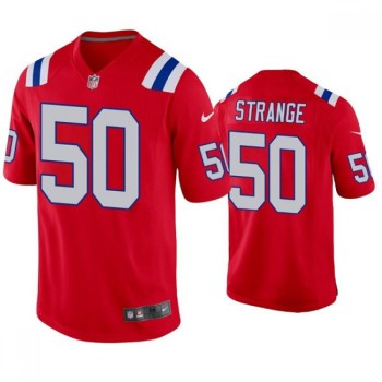 Men's New England Patriots #50 Cole Strange Red Vapor Untouchable Limited Stitched Jersey Men's New England Patriots #50 Cole Strange Red Vapor Untouchable Limited Stitched Jersey