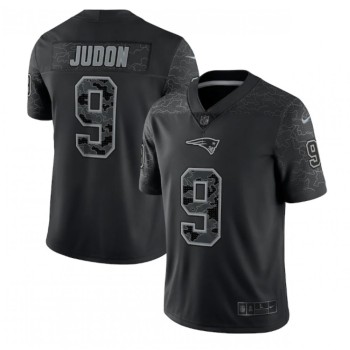 Men's New England Patriots #9 Matthew Judon Black Reflective Limited Stitched Football Jersey Men's New England Patriots #9 Matthew Judon Black Reflective Limited Stitched Football Jersey