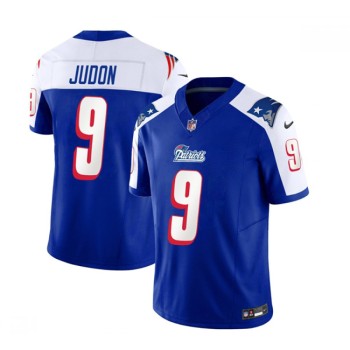 Men's New England Patriots #9 Matthew Judon Blue/White 2023 F.U.S.E. Vapor Limited Stitched Football Jersey Men's New England Patriots #9 Matthew Judon Blue/White 2023 F.U.S.E. Vapor Limited Stitched Football Jersey