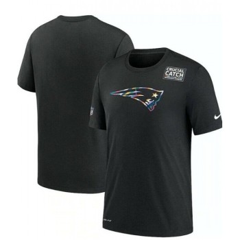 Men's New England Patriots CCharcoal Crucial Catch Performance T-Shirt Men's New England Patriots CCharcoal Crucial Catch Performance T-Shirt