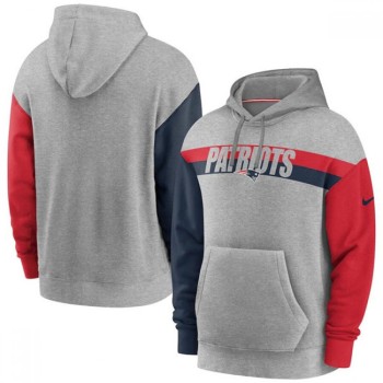 Men's New England Patriots Heathered Gray Fan Gear Heritage Tri-Blend Pullover Hoodie Men's New England Patriots Heathered Gray Fan Gear Heritage Tri-Blend Pullover Hoodie