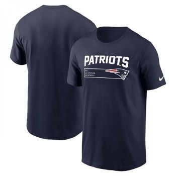 Men's New England Patriots Navy Division Essential T-Shirt Men's New England Patriots Navy Division Essential T-Shirt