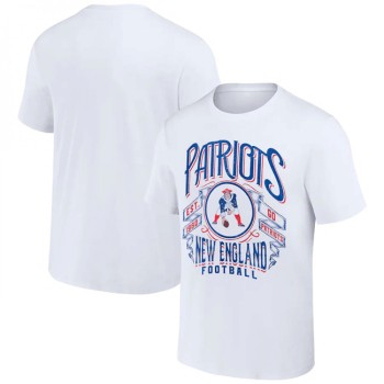 Men's New England Patriots White x Darius Rucker Collection Vintage Football T-Shirt Men's New England Patriots White x Darius Rucker Collection Vintage Football T-Shirt