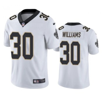 Men's New Orleans Saints #30 Jamaal Williams White Vapor Untouchable Stitched Football Jersey