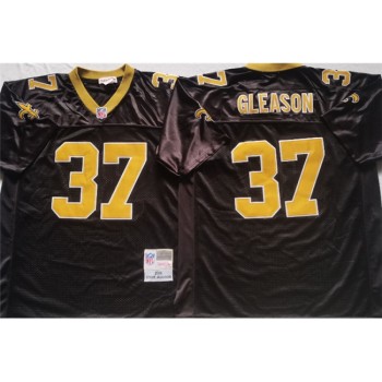 Men's New Orleans Saints #37 GLEASON Black Stitched Jersey