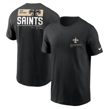 Men's New Orleans Saints Black Team Incline T-Shirt Men's New Orleans Saints Black Team Incline T-Shirt