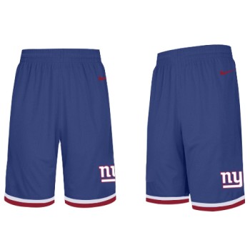 Men's New York Giants 2019 Blue Knit Performance Shorts Men's New York Giants 2019 Blue Knit Performance Shorts