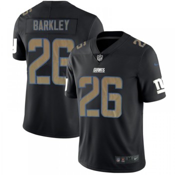 Men's New York Giants #26 Saquon Barkley Black 2018 Impact Limited Stitched NFL Jersey Men's New York Giants #26 Saquon Barkley Black 2018 Impact Limited Stitched NFL Jersey