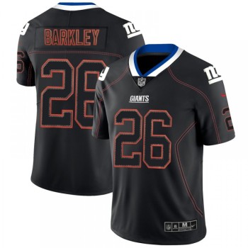 Men's New York Giants #26 Saquon Barkley Black 2018 Lights Out Color Rush NFL Limited Jersey Men's New York Giants #26 Saquon Barkley Black 2018 Lights Out Color Rush NFL Limited Jersey