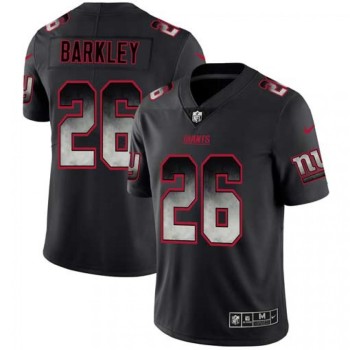 Men's New York Giants #26 Saquon Barkley Black 2019 Smoke Fashion Limited Stitched NFL Jersey Men's New York Giants #26 Saquon Barkley Black 2019 Smoke Fashion Limited Stitched NFL Jersey