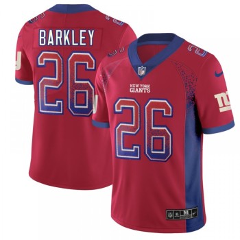 Men's New York Giants #26 Saquon Barkley Red 2018 Drift Fashion Color Rush Limited Stitched NFL Jersey Men's New York Giants #26 Saquon Barkley Red 2018 Drift Fashion Color Rush Limited Stitched NFL Jersey