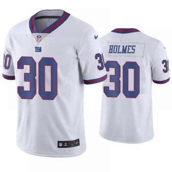 Men's New York Giants #30 Darnay Holmes White Color Rush Stitched Jersey