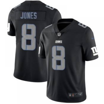 Men's New York Giants #8 Daniel Jones Black Impact Limited Stitched NFL Jersey Men's New York Giants #8 Daniel Jones Black Impact Limited Stitched NFL Jersey