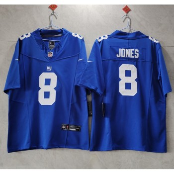 Men's New York Giants #8 Daniel Jones Blue 2023 F.U.S.E. Vapor Untouchable Limited Stitched Jersey Men's New York Giants #8 Daniel Jones Blue 2023 F.U.S.E. Vapor Untouchable Limited Stitched Jersey
