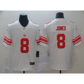 Men's New York Giants #8 Daniel Jones White Vapor Untouchable Limited Stitched NFL Jersey