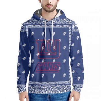 Men's New York Giants Blue Pullover Hoodie Men's New York Giants Blue Pullover Hoodie