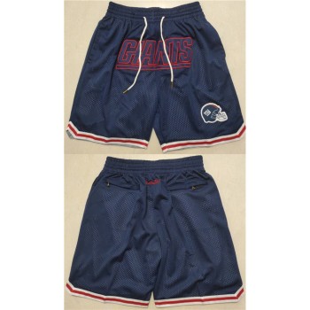 Men's New York Giants Navy Shorts (Run Small) Men's New York Giants Navy Shorts (Run Small)